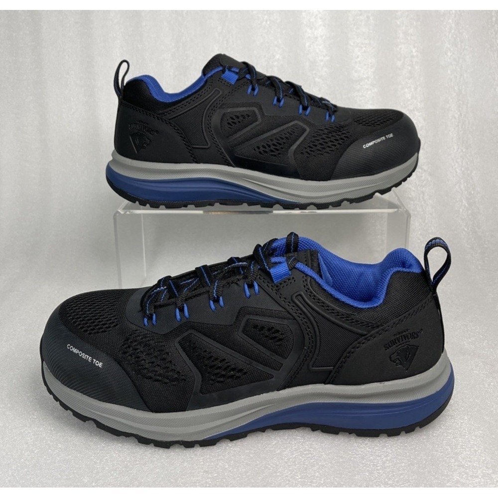 Herman Survivors Cassle Composite Toe Black Work‎ Shoes Women's Size 7.5 New